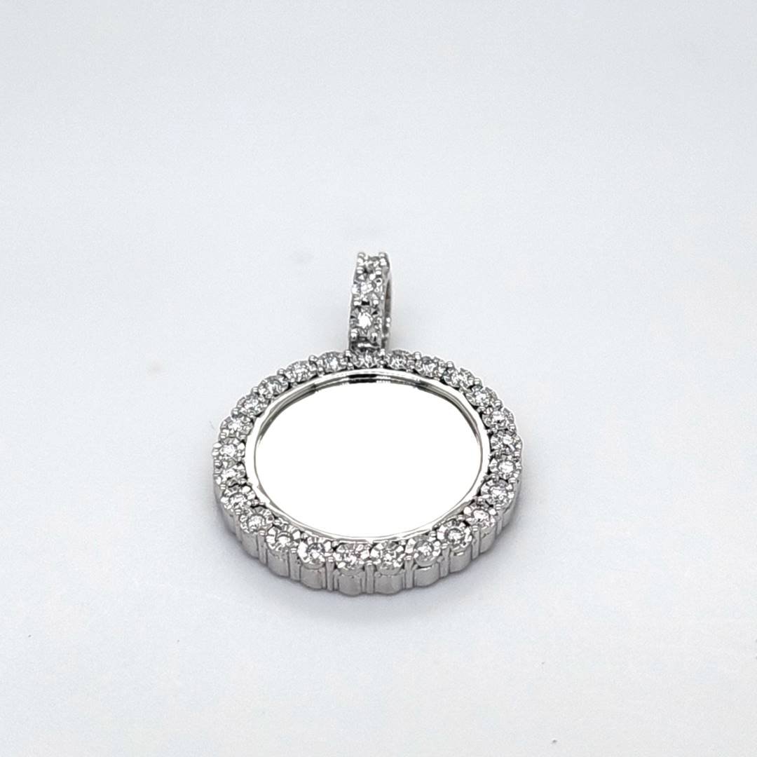 LG - 10K 0.24-0.26CT D-PENDANT RDS CERTIFIED WITH PLATE